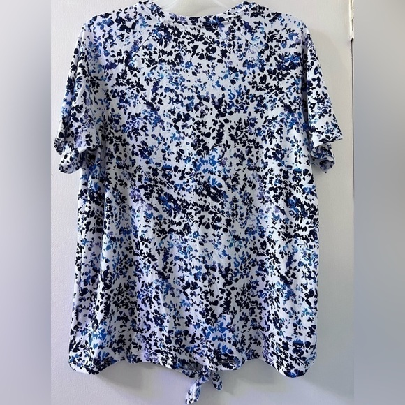 West loop Women’s tie-front tunic blouse size L - Picture 5 of 5